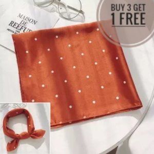 Boho Holiday Party Beach Silky Square Neck Scarf